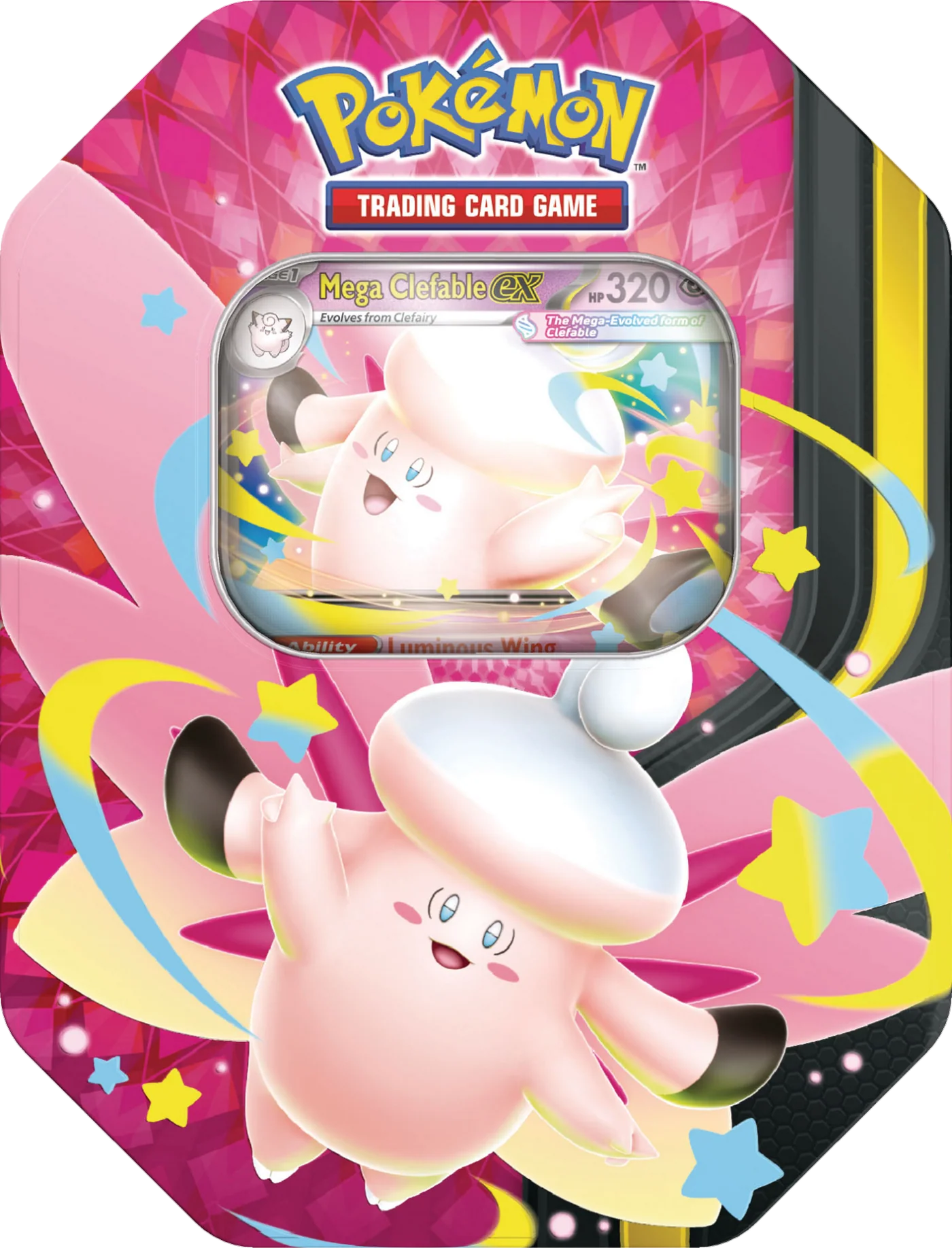 Pokémon JCC: Mega Moonlit Tin Mega Clefable EX - Español - Cherisaur Store