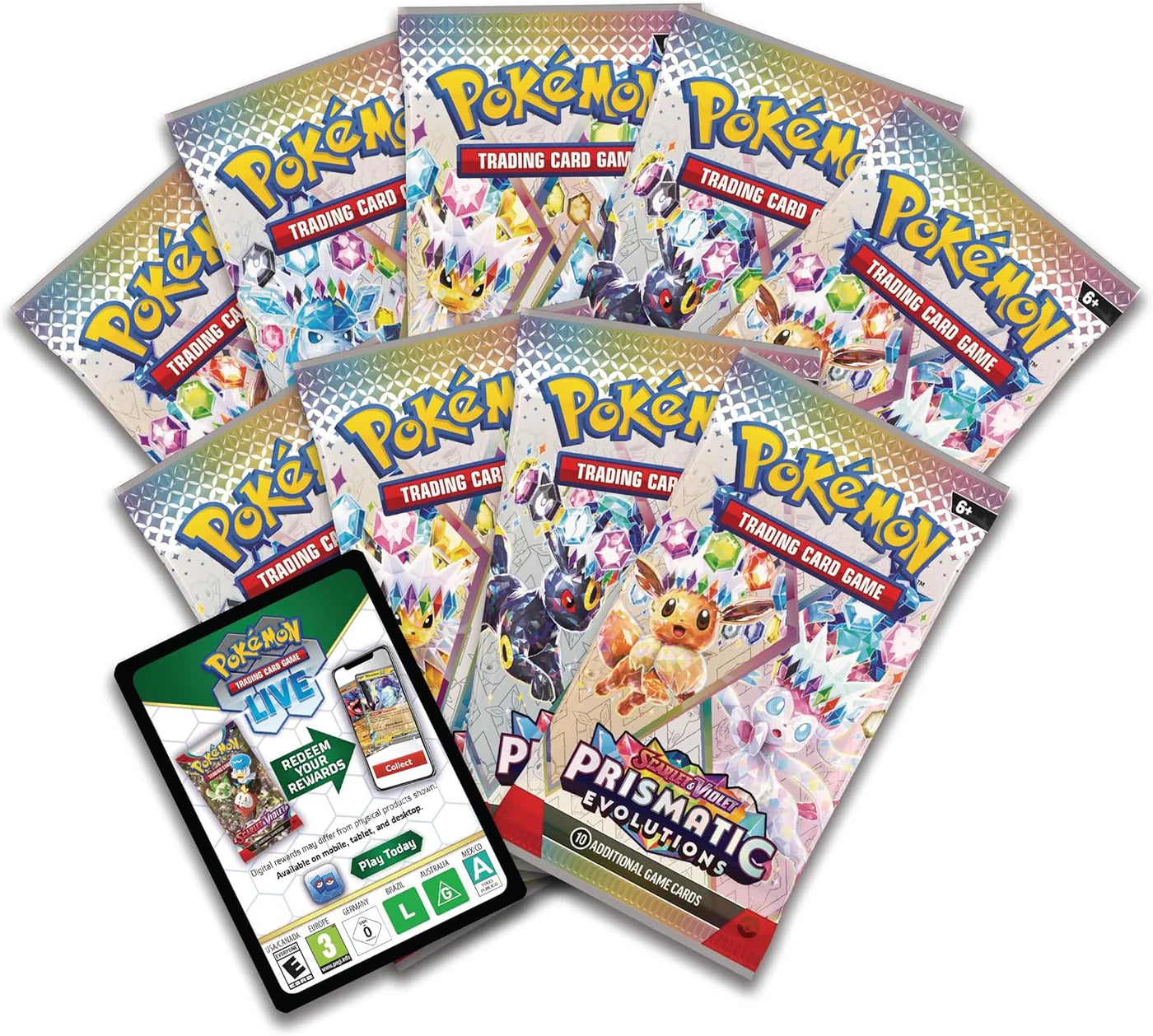 Pokémon TCG: Scarlet & Violet - Prismatic Evolutions - Elite Trainer Box - Inglés - Cherisaur Store